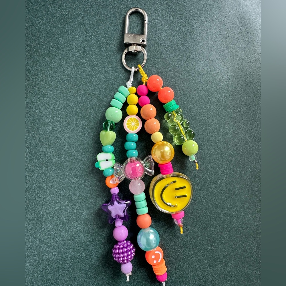 Handmade Beaded Keychain Accessory Bag Charm Backpack tote purse accessories